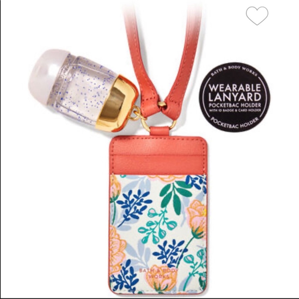 B&BW Floral Wearable Lanyard PocketBac Holder